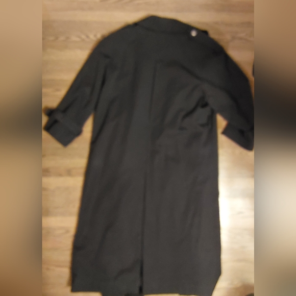 Women's Black Trench Coat Size 6 - Picture 5 of 5